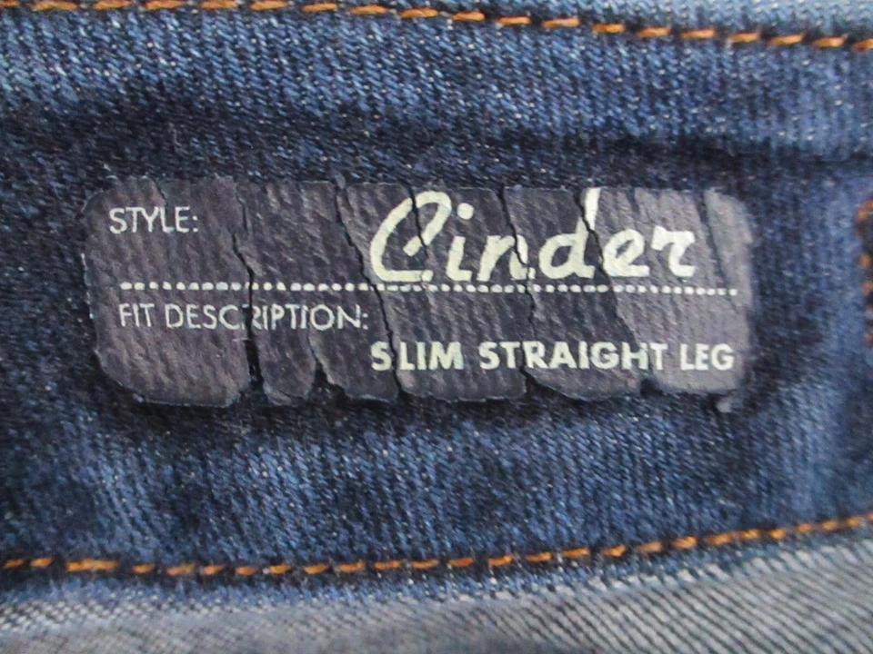 Pantalones de mezclilla Red Engine para mujer 25 azules ajustados rectos tiro bajo retro 26x29 Foto 4 de 4