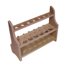 Wooden Test Tube Rack, 18 & 25mm, 13 Holes, 6 Drying Pins Karter Sci (Single)