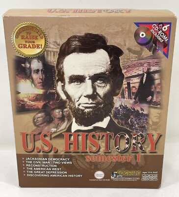 Vintage 1998 U.S. History: Semester 1 Software PC/Mac 6-Disc CD