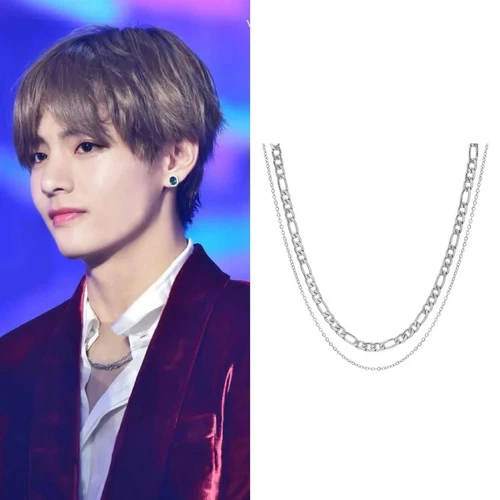 BTS Kpop Figaro Cable Chain Solid Surgical Stainless Steel Necklace 16-18 Inches