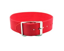 Timex 16mm Red Vintage Style One-Piece Nylon Sports Watch Band  Watch Strap