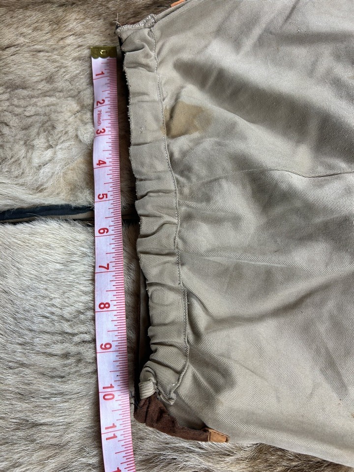 Vintage 1940s 50s Cowboy Western Costume Childs Vest & Fur Chaps