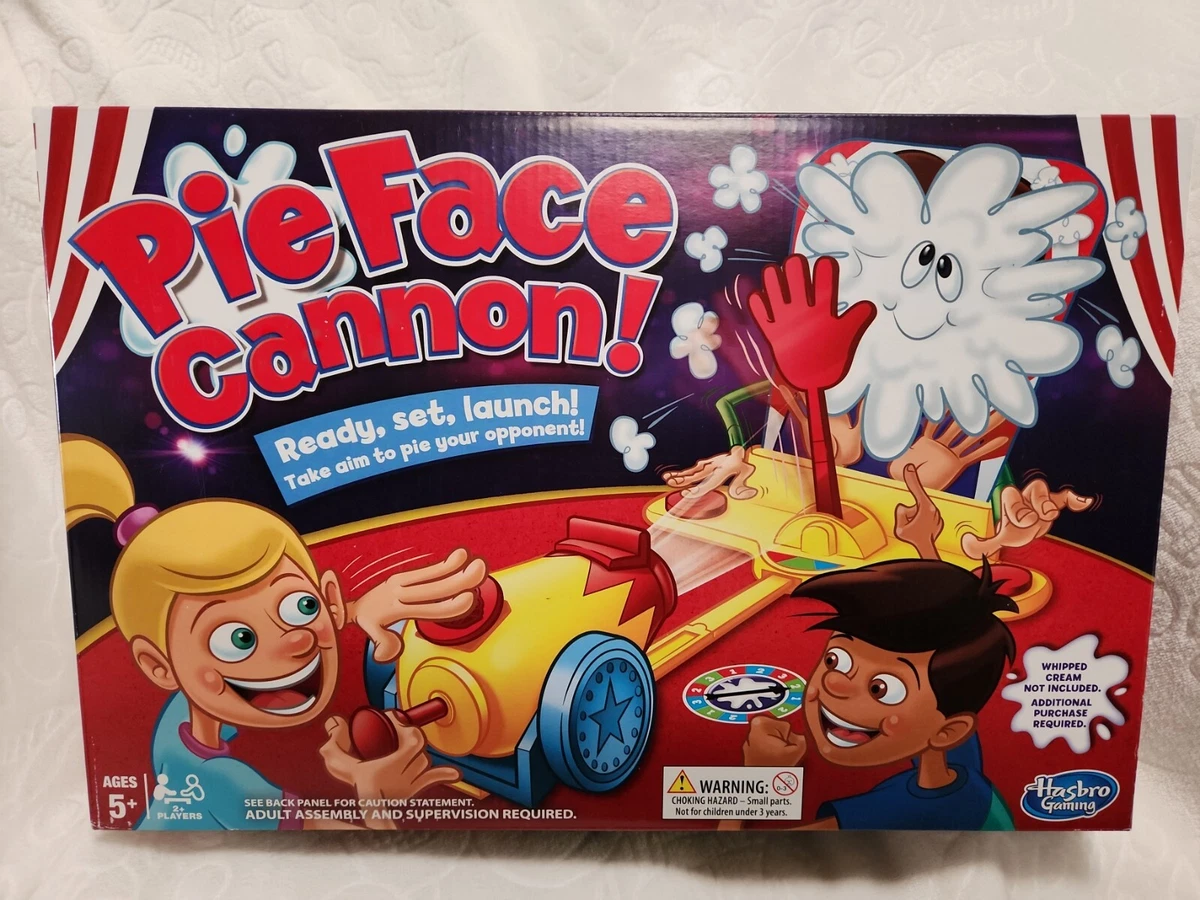 Pie Face Cannon Game Whipped Cream Family Board Game Kids Ages 5 and Up