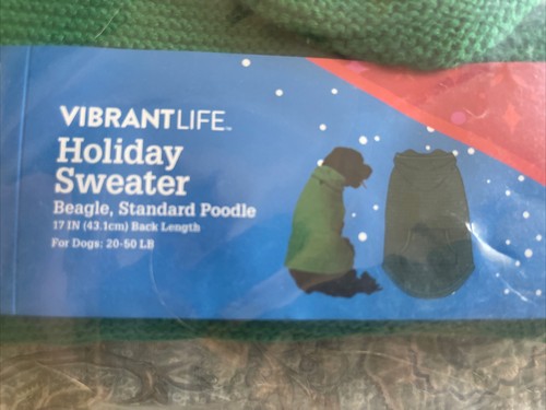 NIP—2 VIBRANT LIFE PET SWEATER M. 20-50lbs , Beagle standard poodle 20” - Picture 5 of 7