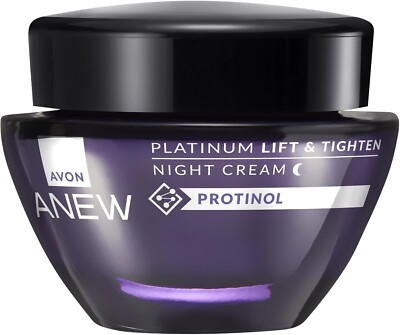 NEW Avon Anew Platinum Lift & Tighten Night Cream with Protinol  1.7 fl oz-50 ml