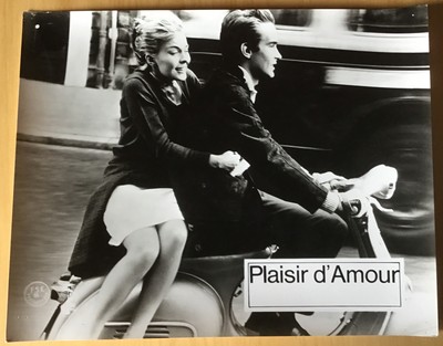 PLAISIR D AMOUR Jean Seberg Stanley Baker Aushangfoto #18 Vespa Roller