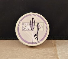 YANNICK WEBER #7 SIGNED AUTOGRAPH HOCKEY FIGHTS CANCER PUCK NASHVILLE PREDATORS