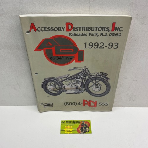 VINTAGE 199293 ACCESSORY DISTIBUTORS INC MOTORCYCLE PARTS CATALOG BMW