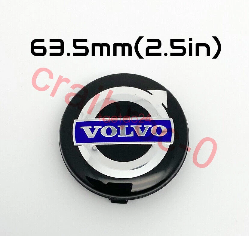 Buje de tapa central de rueda 4 piezas para Volvo V40 V90 S40 S60 S80 XC60 XC70 XC90 64 mm Foto 3 de 3
