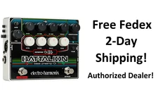 New Electro-Harmonix EHX Battalion Bass Preamp DI Pedal w/ Power supply
