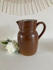 15⚜️Ancien Grand Pichet Broc Cruche en Grès du Berry Made in France Vintage 22Cm