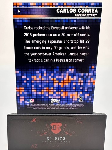 2016 Topps Wal-Mart Marketside Pizza - Carlos Correa #6 - Picture 2 of 2