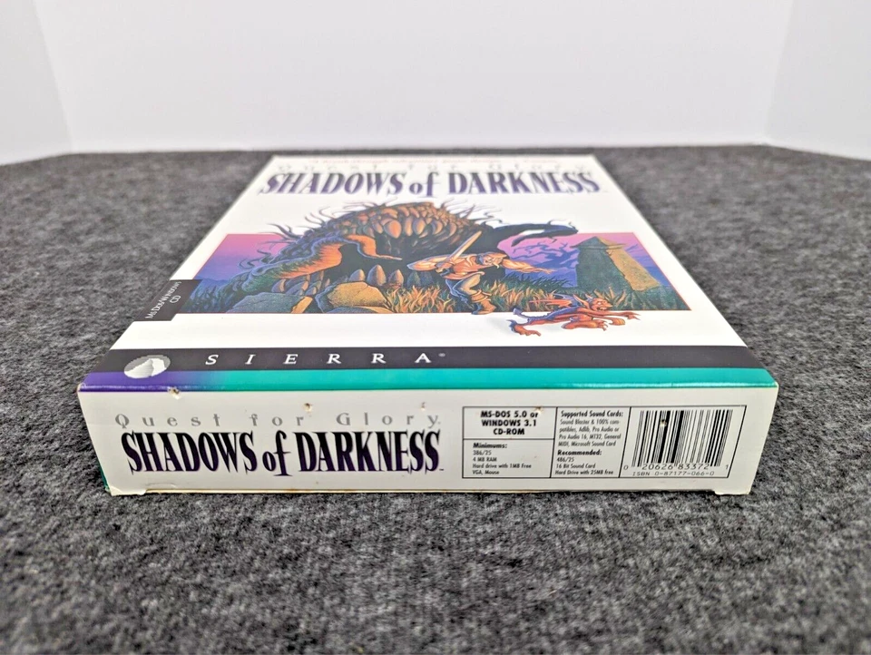 Quest for Glory: Shadow of Darkness - Sierra - 1994 Windows CD - Big Box CIB - Image 4 of 4