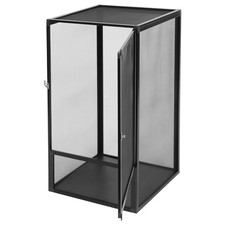 Micro Habitat Terrarium Enclosure Reptile Pet Feeding Net Box 17.7 17.7 31.5in