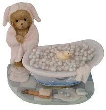 Cherished Teddies Kennedy Rub-A-Dub-Dub I Love The Tub Figurine 2006