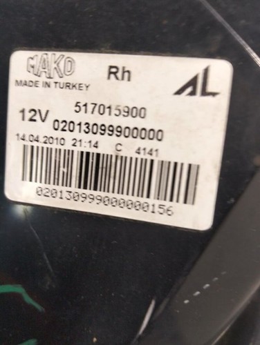 517015900 scheinwerfer hinten rechts FIAT PUNTO EVO 199 DYNAMIC 2009 113276
