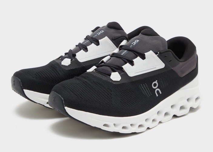 On Running Cloudstratus 3 Black/Frost Trainers-ALL SIZES Sneakers-RRP £170 image 2