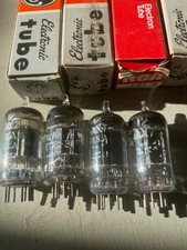 FOUR(4) General Electric GE 12AX7 Tubes ECC83 Test Strong Free Shipping