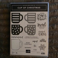 Stampin' Up CUP OF CHRISTMAS RISE SHINE Stamp Sets with CUP OF CHEER DIES