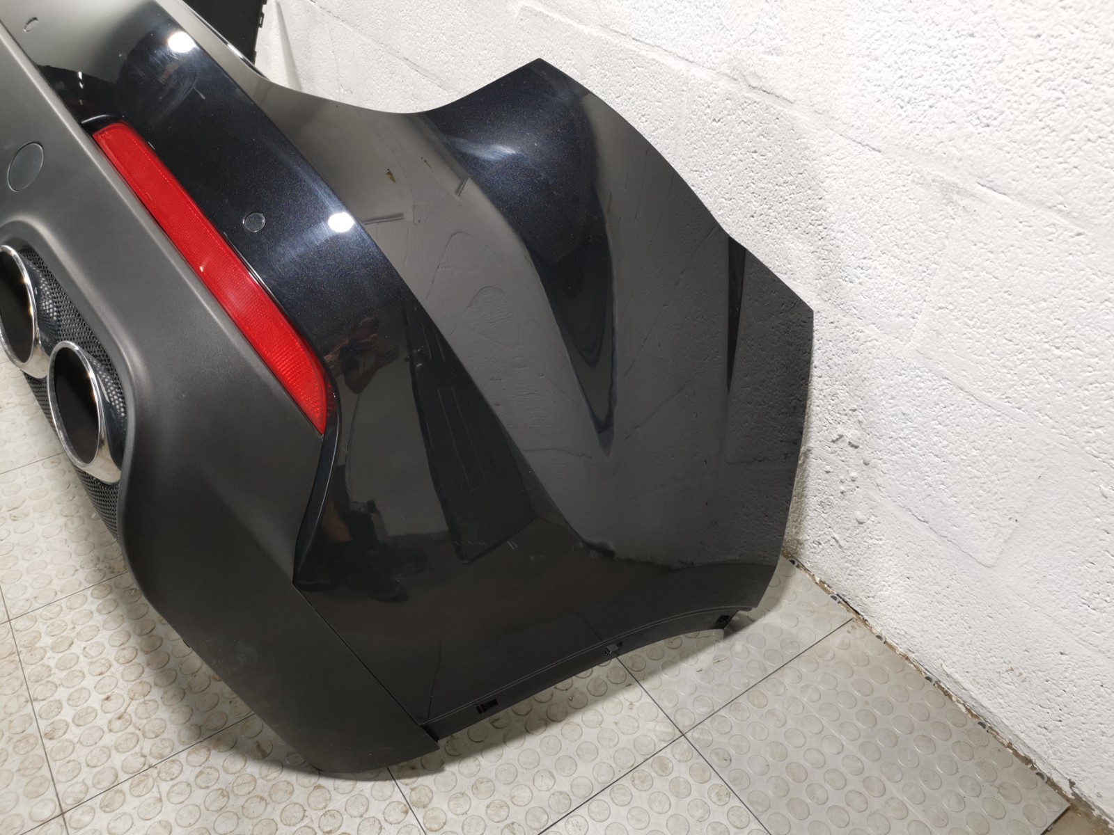 Maserati Levante S AWD 2017 Rear Complete Full Bumper Cover Black Color OEM