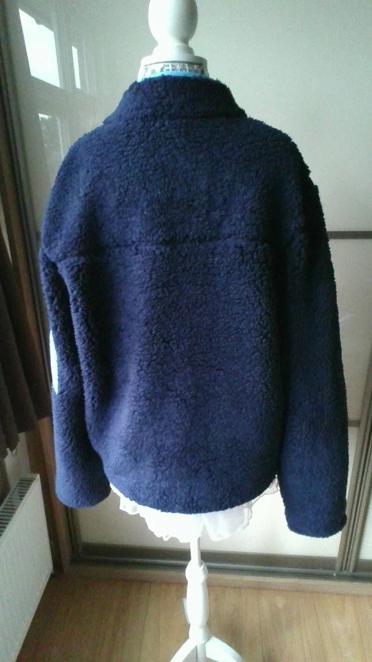 NWT Fila Drewe Sherpa Jacket Full Zip Blue Size Medium New With Tags - Image 3 of 4