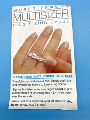 Multisizer Ring Finger Sizing Gauge at Home Material Plastic Use More than Once