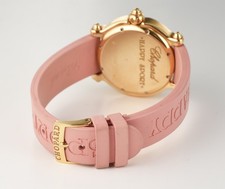 2000s Chopard "Happy Sport" watch in 18K Yellow Gold w/Sapphires Ref.28/3550-42 7