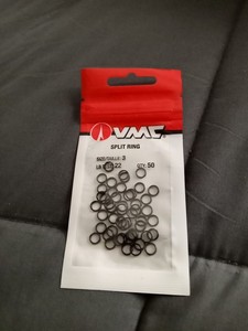 VMC Split Ring Size 3. 22 Lb Test. Qty:50