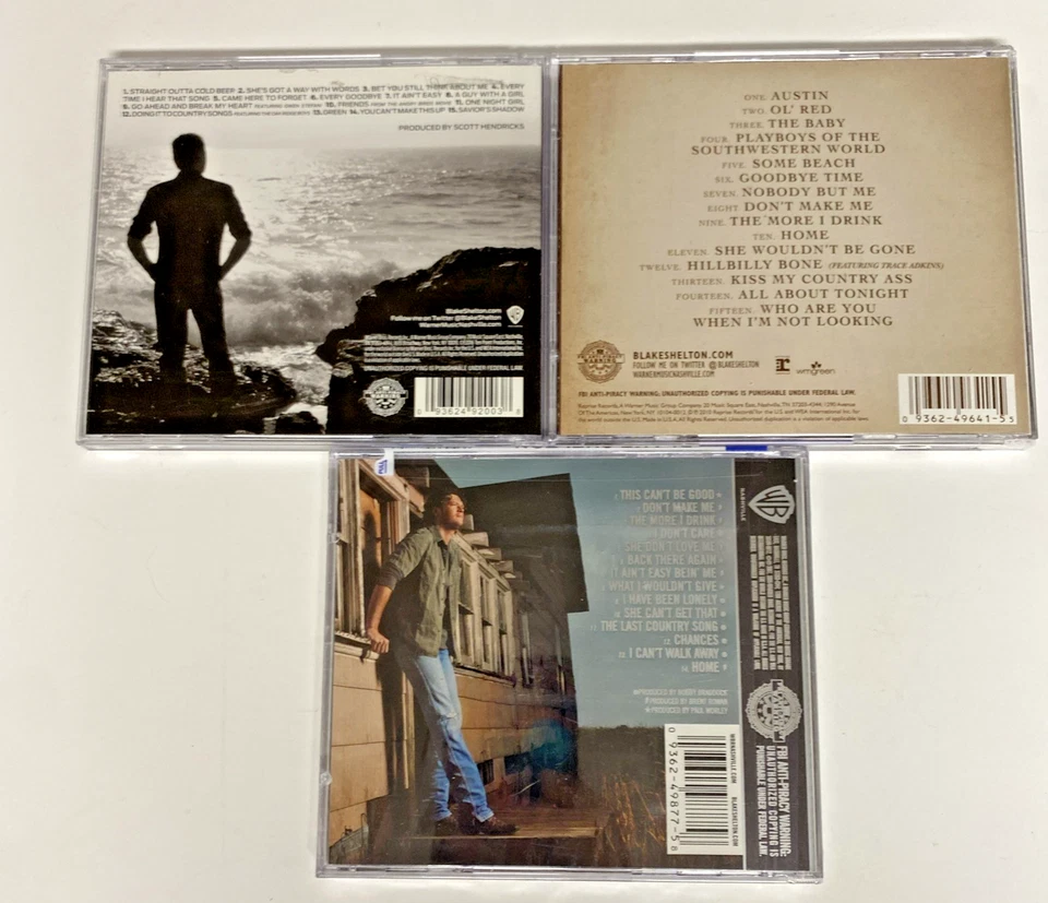 Lot Of 3 - Blake Shelton Pure Bs Deluxe ED (NEW), If I’m Honest & Loaded - VG Foto 2 de 4