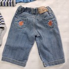 Vintage RocaWear Baby denim Outfit Shirt Hoodie and jeans Embroidered Y2K set — photo 6