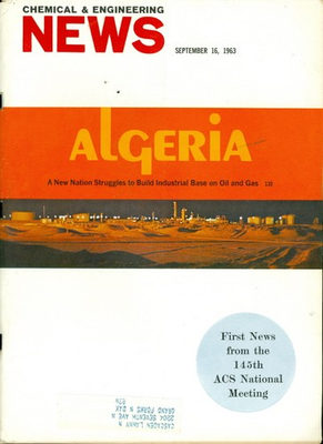 #ad 1963 Chemical amp; Engineering News Magazine: Algeria Struggles To Build Oil Gas $5.00