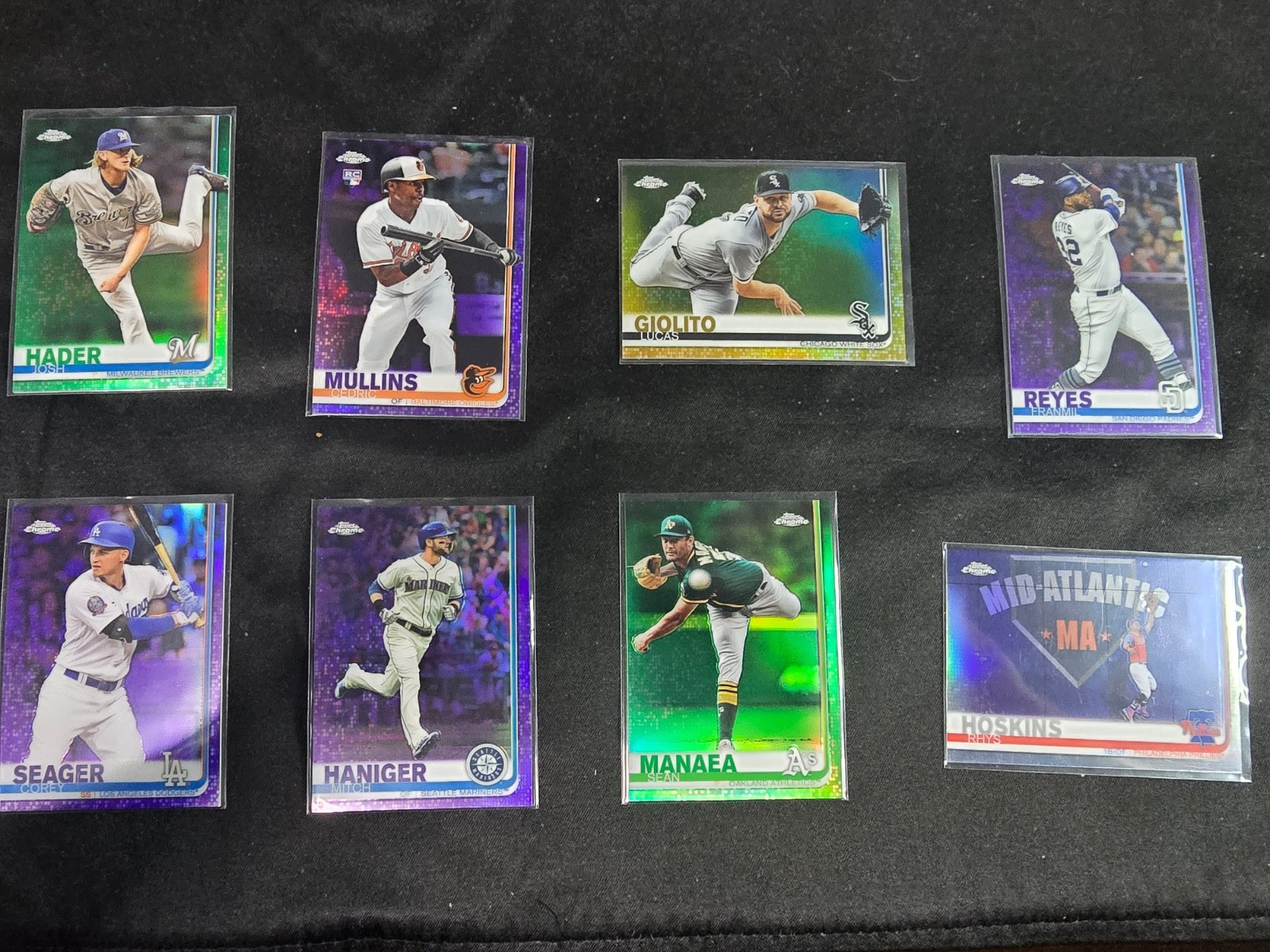 2019 Topps Baseball Chrome Pink Refractor Prism X-Fractor SepiaComplete Your Set