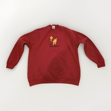 VTG Disney Store Winnie the Pooh Bear Bottom Men's Crewneck Fleece Sweatshirt XL