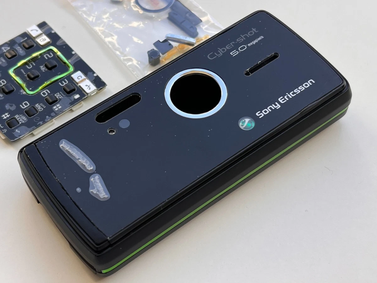 Kit Coque Avant Sony Ericsson K320i – 7 Pièces De Rechange Originales – Noir