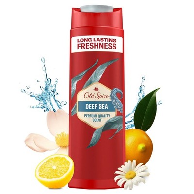 Old Spice Deep Sea 3-in-1 Mehrzweck-Shampoo für Haar, 250 ml (1er Pack) 