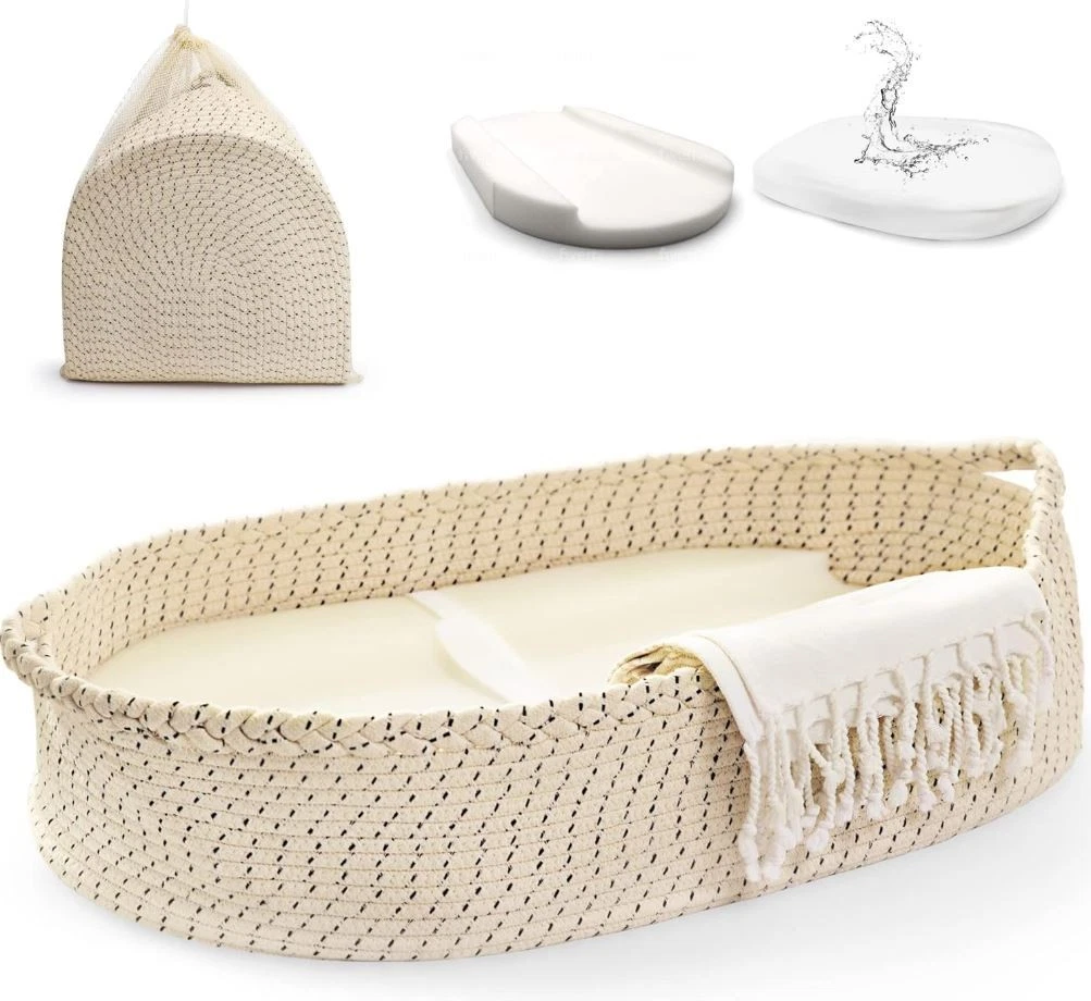 Baby Changing Basket Waterproof Pad Portable Nursery Table Topper Mat Cream (T)
Opens in a new windo