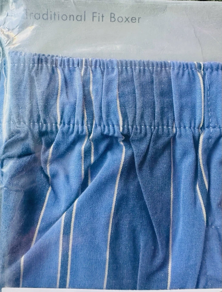 Calvin Klein Men’s Traditional Fit Boxer Sz 34 Blue Plaid VTG 2007 NWT - Image 3 of 4