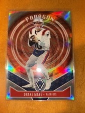 2025 Panini Phoenix - Drake Maye Paragon Silver Prizm #7 New England Patriots