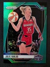 JULIE VANLOO RC, 2024 Panini Prizm WNBA Rookie GREEN PRIZM, Mystics RC 🏀