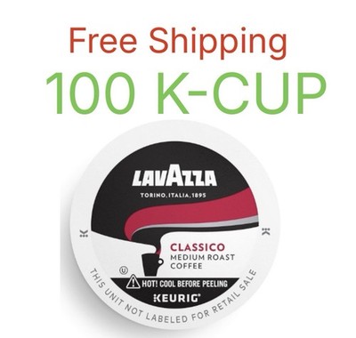 Lavazza - Coffee Classico K-cup 100 K Cups Loose / Bulk Free Shipping