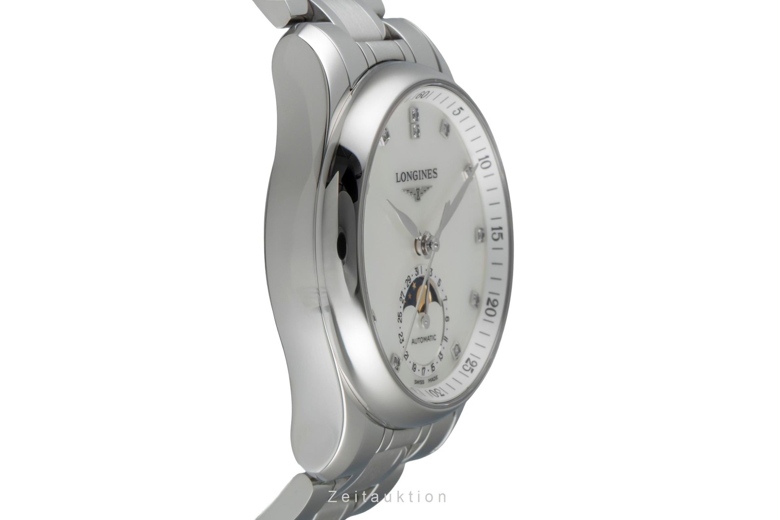 Longines Master Collection Moonphase MOP Steel Re… - image 6