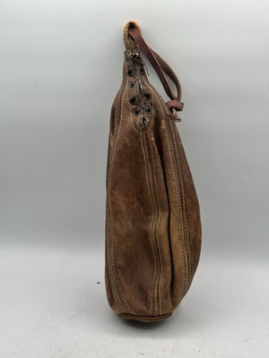 #ad Vintage Ken Wel 116 Speed Bag Brown Leather $90.00