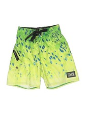 PELAGIC Boys Green Board Shorts Small kids