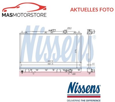 KÜHLER WASSERKÜHLER MOTORKÜHLER NISSENS 62830 P NEU OE QUALITÄT