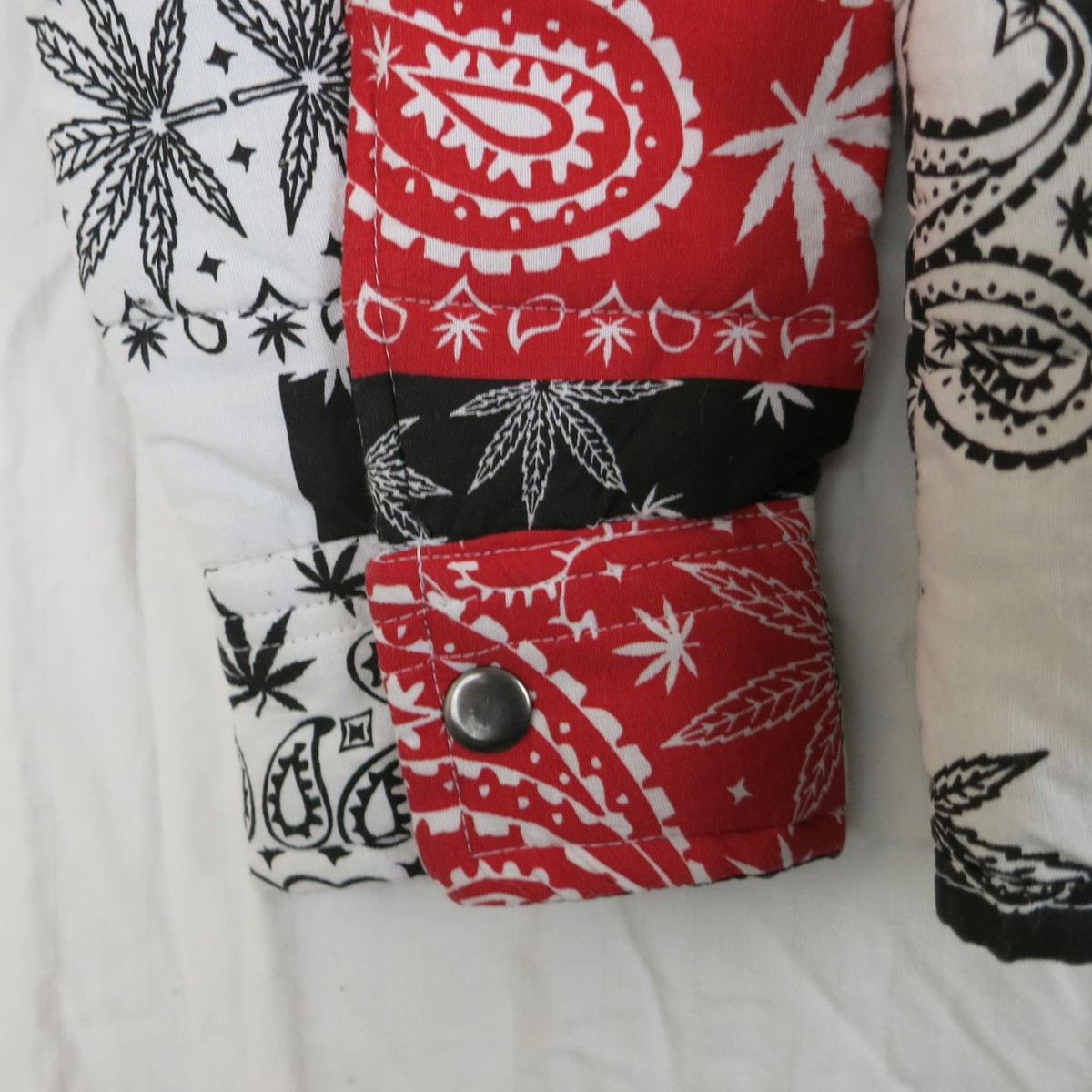 Men's S Eighty Eight Patchwork Bandana Print Jacket View 4