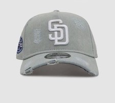 BRAND NEW ERA SAN DIEGO PADRES 'DISTRESSED DENIM' 9FORTY A-FRAME SNAPBACK