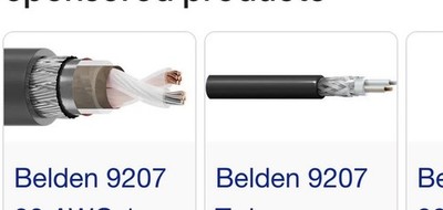 1000  Belden 9207 100 Ohm Twinax Shielded Cable  Wood Spool Of Indust Data Cable