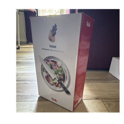 Fissler Texas Messerblock 7-teilig Buche Holz mit Küchenmessern und Schere Neu