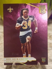 KOOL-AID MCKINSTRY  / 49 PURPLE RC 2024 DONRUSS ELITE NEW ORLEANS SAINTS 