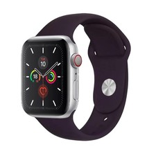 Apple Watch Series 5 (GPS, 40mm) Silver Aluminium Case + Black Strap